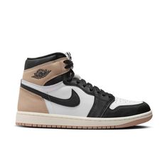 Jordan 1 Retro High OG "Latte" Women's Shoe - Hibbett | City Gear Logo Wings, Mid Jordan 1, Nike X Travis Scott, Air Jordans Women, Air Tag, Black Legends, Jordan Model, Jordans Women, Womens Air Jordans