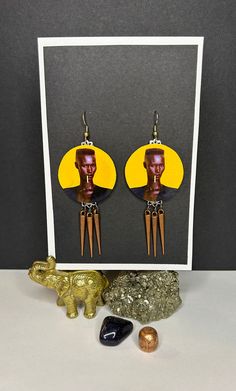 Grace Jones Punk Earrings Gold Punk Style Single Earring, Punk Style Gold Single Earring, Gold Punk Single Earring, Handmade Punk Hoop Earrings, Gold Single Earring Punk Style, Punk Style Handmade Earrings For Party, Handmade Punk Style Earrings For Parties, Gold Punk Earrings For Party, Punk Style Gold Earrings For Party