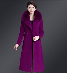 Great Shopping Womens Warm Wool Trench Long Coat Parka Faux Fur Collar Winter Jacket Overcoat, Women's clothing Coat Korean Style, Wool Trench Coat Women, Coat Korean, Winter Overcoat, Overcoat Jacket, Spaghetti Strap Bodycon Dress, Casual Outwear, Wool Winter Coat, Long Overcoat