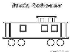 a train caboose with the words train caboose on it