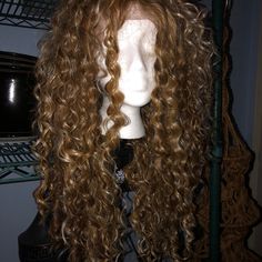 Gold Blonde/Light Brown Color Mix. Never Worn, Only Tried On. Comes With Lace/Netting. Long, Curly, Pull The Curls Out Or Leave Tighter, Very Soft And Lovely!! Curly Synthetic Wig, Gold Blonde, Long Curly Wig, Light Brown Color, Wig Color, Brown Wig, Color Mix, Synthetic Wig, Curly Wigs