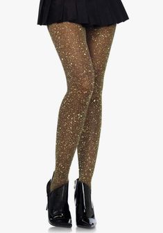 You might need sunglasses for this one — the Marsha Shimmer Tights by Leg Avenue pack an extra sparkly punch. These glittery tights are ultra comfortable and will wrap you in starlight. * Package includes: Tights * High quality hosiery fabric for long lasting wear * Shimmer material gleams with every movement * Stretchy and comfortable fit * Breathable micro net