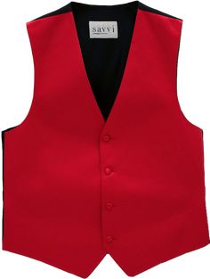 Red Fitted Party Vest, Fitted Red Vest With Buttons, Luxury Fitted Red Vest, Red Sleeveless Retro Vest, Red V-neck Cotton Vest, Pomegranate, Fabric