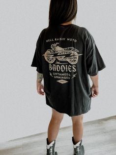 These tees are printed on super soft Comfort Colors, providing a relaxed unisex fit with a worn-in look and feel. This collection offers our most expanded size range from S-3X.Looking for these tees to fit oversized? Size up 1-2 sizes.Model is wearing a size 2X for an oversized fit• 100% ring-spun cotton• Garment-dyed• Relaxed fitThis product is made especially for you as soon as you place an order, please see the banner on the top of our site for current turnaround times. Making products on dem Vinyl Graphic Tees, Washed Black Band Merch T-shirt With Graphic Print, Washed Black Short Sleeve T-shirt With Text Print, Relaxed Fit Washed Black T-shirt With Screen Print, Urban Style T-shirt With Back Print And Relaxed Fit, Grunge Style Relaxed Fit Short Sleeve T-shirt, Acid Wash Band Merch T-shirt In Relaxed Fit, Washed Black Graphic Print Tops For Streetwear, Acid Wash T-shirt With Text Print