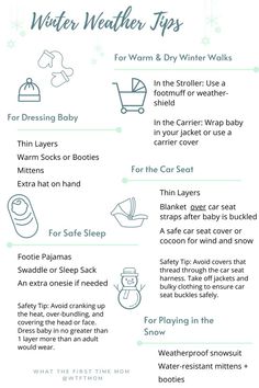 winter weather tips for babies and toddlers