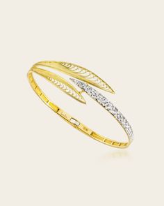 Luisa Rosas Luz Cones Open Bracelet Luisa Rosas Luz Cones Open Bracelet Luisa Rosas Luisa Rosas  Squash Blossom Vail Yellow Gold Diamond Bracelet With Intricate Design, Diamond Bracelets With Intricate Design In Yellow Gold, Yellow Gold Diamond Bracelets With Intricate Design, Elegant Gold Filigree Bangle Bracelet, Elegant Yellow Gold Bangle With Diamond Accents, Elegant Yellow Gold Bracelets With Filigree, Elegant Yellow Gold Filigree Bracelets, Elegant Gold Bangle With Single Cut Diamonds, Elegant Yellow Gold Diamond Bracelet With Intricate Design