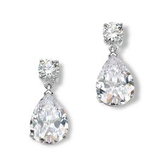 Birmingham Jewelry 925 Sterling Silver Pear Shape CZ Earrings Tarnish Resistant Rhodium Finish Style Number: BJSESE822 Round CZ Size: 0.50ct (5mmx5mm) approx. Each Pear Shape Cz Size: 3.00ct (13mmx8mm) approx. Each Earring Dimensions: H:20mm x W:8mm approx. Pear Shape Earrings, Jacket Earrings, Earring Jackets, Luxury Lifestyle Dreams, Cz Earrings, Gorgeous Jewelry, 925 Jewelry, Creative Arts, Pear Shape