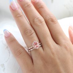 Elegant Peach Ring For Anniversary, Elegant Peach Gemstone Ring, Oval Blush Rings For Wedding, Blush Oval Rings For Wedding, Blush Diamond Wedding Jewelry, Blush Oval Wedding Rings, Blush Diamond Jewelry For Wedding, Oval Blush Jewelry For Anniversary, Blush Oval Jewelry For Anniversary