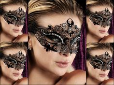 Womens Metal Mask for Venetian Masquerade Celebrations on Etsy, $25.00 Beautiful Masks, Head Dresses, Ball Ideas, Metal Mask, Venetian Masquerade, Carnival Festival, Costume Masks, Masks Masquerade, Beautiful Mask