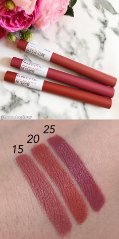 Maybelline Lipstick Superstay Crayon, Maybelline Superstay Crayon, Maybelline Lipstick Crayon, Superstay Ink Crayon Swatches, Maybelline Lip Swatches, Super Stay Ink Crayon Swatches, Maybelline Crayon Lipstick Swatches, Maybelline Enjoy The View, Maybelline Lip Crayon Swatches