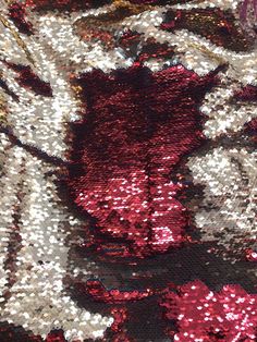 "Reversible flip up sequins red/gold 5mm sequins on spandex base 58/60\" sold by the yd. Ships worldwide from Los Ángeles California USA" Red Fitted Sequin Fabric For Festive Occasions, Fitted Red Sequin Fabric For Festive Occasions, Red Sequin Fabric For Festive Party Season, Red Embellished Sequin Fabric For Festive Occasions, Festive Red Embellished Sequin Fabric, Festive Red Sequin Fabric, Red Embroidered Sequin Fabric For Party, Red Sequin Fabric For Holiday Parties, Red Embellished Sequin Fabric, Glamorous Style