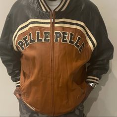 Brown Leather Outerwear For Streetwear, Brown Leather Jacket For Streetwear, Brown Long Sleeve Leather Jacket For Streetwear, Streetwear Leather Jacket, Pelle Pelle Jackets, Corduroy Blazer, Real Leather Jacket, Brown Leather Jacket, Black Jacket