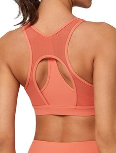 PRICES MAY VARY. MESH SPLICING SPORTS BRA - The mesh patch is used to increase heat ventilation, especially in heated workout or training environment. The fabric of women sports bra is breathable, sweat-absorbent, soft, comfortable, stretchy and light weight. Your shirt moves with you and doesn’t tug against the bra like some of those microfiber ones. RACERBACK - The sports bra is designed for shock absorption and motion reduction with a full-coverage fit and a wide underband construction. What' Cheap Nylon Sports Bra For Yoga, Cheap Sports Bra With Medium Bust Support, Sports Bra Full Coverage, Cheap Racerback Activewear With Built-in Bra, Cheap Fitted Sports Bra With Soft Touch, Affordable Tank Sports Bra With Built-in Bra, Cheap Racerback Top For Yoga, Cheap Fitted Sports Bra With Built-in Padding, Cheap Bra-friendly Activewear For Light Sports