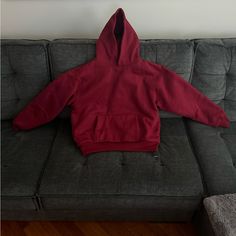 This Is The Highest / Heaviest Quality Cut And Sew Hoodie On The Market, And It Is Ready To Be Worn As An "Everyday Hoodie". Hoodie Has Drawstrings On Side As Show In Pic To Pinch In Waist. Color Is Wine Berry And It Is True To Size. Brand New! Oversized Red Hoodie With Drawstring, Red Fall Sweatshirt With Adjustable Hood, Oversized Red Hoodie For Streetwear, Red Hooded Sweater For Streetwear, Red Hooded Fleece Sweater, Red Oversized Hoodie With Crew Neck, Red Oversized Crew Neck Hoodie, Oversized Red Crew Neck Hoodie, Red Fleece Sweater For Fall