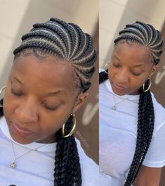 Cornrow Braid Styles, Black Braided Hairstyles, Cornrows Braids For Black Women, Hairstyles For Ladies, Cornrows Styles, Braided Hairstyles For Black Women Cornrows, Feed In Braids Hairstyles, Goddess Braids Hairstyles