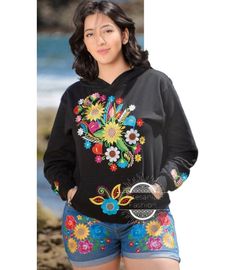 This cute Sweatshirt is perfect for feeling warm and comfortable yet looking stylish with the Embroidered Floral design on the front. The material is high quality and a combination of cotton and spandex for a comfortable yet slim looking fit. All items are custom made to order. Our turn around time is about 5-10 business days. This can change during peak season. We want you to be happy doing business with us so any questions, any concerns are welcome. We are fast to reply! Shipping: *We take gre Hooded Hoodie With Floral Embroidery For Spring, Casual Hooded Hoodie With Floral Embroidery, Embroidered Hooded Hoodie For Spring, Spring Embroidered Hooded Hoodie, Embroidered Hooded Sweatshirt For Spring, Hooded Embroidered Sweatshirt For Spring, Floral Embroidery Long Sleeve Hoodie For Fall, Casual Embroidered Winter Tops, Embroidered Graphics Hoodie For Fall