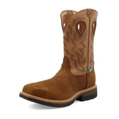 This Men's Waterproof 12" Composite Toe Lite Western Work Boot is handcrafted in traditional western boot profiles with signature full-grain leathers for a classic look. On the inside, they utilize an air-mesh lined shaft, waterproof foot lining, taped seams, and a Twisted X® molded footbed for additional comfort. These comfort features are paired with a double-stitched storm welt, full-length composite insole, a lightweight full-length compression-molded EVA midsole, and an oil/slip-resistant m Composite Toe Work Boots, Crate Mat, Western Work, Work Boots Men, Tractor Supply, X Man, Work Boot, Western Boot, Car Ride