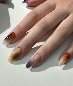 Nature Nails, Nyc Nails, September Nails, Minimal Nails, Manicure Y Pedicure