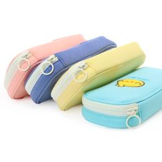 Anirollz™ Owlyroll Cute Animal Character Soft Big Pencil Pouch Anirollz friendz will keep your pens, pencils, markers, and many more school supplies safe altogether! Anirollz have unusual, squishy bodies shaped like rolls. These uncont-roll-able animalz can't help but roll around everywhere they go, especially their comfort food. Owlyroll in Navy Size : Approx. W 4.35" x L 8.25” x H 1.57” Material : Polyester Fiber One main zippered compartment. 2 Pockets inside. Spacious pencil case to fit many Playful Stationery With Pen Holders For Back To School, Playful Pencil-shaped Pencil Case With Pen Holders, Playful Multicolor Pencil Case With Pen Slots, Multicolor Student Pencil Case With Pen Slots, Cute Blue Stationery For Back To School, Playful Back To School Pencil Case, Playful Multicolor Stationery With Pen Slots, Kawaii Blue Pencil-shaped Pencil Case, Blue Kawaii Pencil Case With Pen Holders