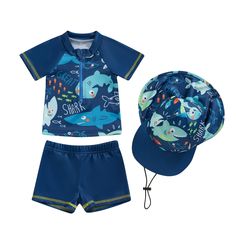 PRICES MAY VARY. 【MATERIAL】: Baby boy swimsuit, baby swimsuit boy, baby boy rashguard swimsuit, infant swimsuit boy, short sleeve swimsuit, boys one piece swimsuit. Toddler boy swimsuits are made of 100% polyester material, lightweight, safe to skin and easy to wash. No worrying that it will do harm to your kids' skin. 【DESIGN】: Toddler boy swimsuit, toddler boy swimwear, infant swimsuit boy, toddler two piece swimsuit. The boys’ rash guard top has short sleeve, crew neck, zipper closure, dolphi Baby Boy Swimsuit, Shark Swimsuit, Baby Boy Swimwear, Hawaii Holiday, Toddler Baby Boy, Toddler Swimsuits, Top With Shorts, Baby Swimsuit