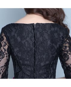 Get 10% off now! Buy modest long black party dress with lace half sleeves at cheap price online. Free stable shipping and pro custom service since 2009. Black Party Dress, Black Party Dresses, Black Party, Dress With Lace, Long Black, Half Sleeves, Lace Dress, Lace Top, Party Dress