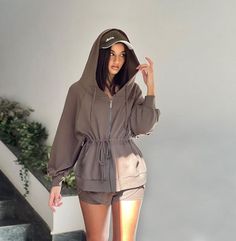 WISKIIACTIVE Cozy Chic, Outdoor Workouts, Fall Outfit, Zip Up, Rain Jacket, Fall Outfits, Zip Ups, Athletic Jacket, Angel