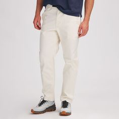 As reliable as our favorite t-shirt, the Venture Pant is an easy choice for Monday mornings spent in the office or Saturday nights in our favorite pub. We added a hint of stretch to the soft brushed cotton and a slight taper to the leg for a comfortable, modern fit. White Casual Chinos For Business Casual, White Chinos For Business Casual, White Cotton Chinos With Welt Pockets, Casual White Cotton Chinos, White Cotton Casual Chinos, Gifts 2022, Everyday Pants, Mens Pants Casual, Brushed Cotton