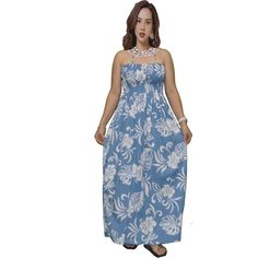 Elevate your summer wardrobe with our Hawaii-Crafted Hawaiian Maxi Dress. This tube top smock dress is made in Hawaii from premium materials, offering a blend of comfort and tropical elegance. Featuring an exclusive Hawaiian print, this dress is perfect for casual chic outings, vacations, and as a thoughtful gift for someone special. Handcrafted in Hawaii with attention to detail and quality Vibrant Hawaiian print adds a touch of island charm Tube top smock design provides a flattering and comfortable fit Ideal for summer events, vacations, and unique gifting occasions Embrace the spirit of aloha with this beautifully designed maxi dress! Tie rope around shoulder or halter tie behind the neck One size fits mostly ( from XS to XL size ) Dimensions:Bust: 20-41", Length 46" without straps; he Summer Cotton Smock Sundress, Cotton Smock Summer Sundress, Vacation Sundress With Smocked Bodice, Beach Season Sundress With Smocked Bodice, Cotton Sundress With Smocked Back For Beach, Cotton Smocked Dress With Floral Print For Beach, Sundress With Smocked Bodice For Beach Season, Casual Beach Maxi Dress With Smocked Bodice, Cotton Sundress With Smocked Bodice For The Beach