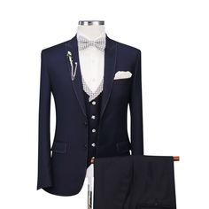 Buy Pick Stitch Dark Navy Blue Suit With Vest - 10% Off Elevate your wardrobe with the timeless elegance of the Pick Stitch Dark Navy Blue Suit With Vest. Each piece of this ensemble speaks volumes about sophistication, quality, and attention to detail. It's not just a suit; it's an experience, a statement, and an embodiment of contemporary sartorial craftsmanship. Product Overview The Fabric: Made with 100% Wool, this dark navy blue suit offers an optimum blend of comfort and durability. Woo... Navy Fitted Suit With Long Sleeves, Navy Fitted Long Sleeve Suit, Navy Fitted Long-sleeve Suits, Three-piece Suit With Single Button And Long Sleeves, Three-piece Suit With Long Sleeves And Single Button, Slim Fit Single Breasted Three-piece Suit With Long Sleeves, Slim Fit Single Breasted Three-piece Suit, Winter Three-piece Suit With Long Sleeves, Blue Formal Winter Sets