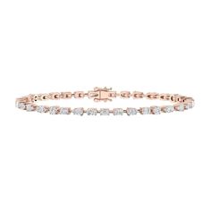 MATERIALS Available in 14k Yellow Gold, Rose Gold, and White Gold DETAILS GH VS Total Ct Weight 3.8cts - 4cts *If in stock please allow 3-4 days for delivery. If back-ordered, please allow 6-8 weeks for delivery. Rush options may be available, please contact hello@alevjewelry.com Timeless Rose Gold Diamond Bracelet With Prong Setting, Classic Rose Gold Bracelet With Brilliant Cut, Formal 14k Rose Gold Diamond Bracelet, Timeless 14k Rose Gold Tennis Bracelet, Oval Diamond Bracelet In Rose Gold, Oval Rose Gold Diamond Bracelets, Timeless Rose Gold Bracelet With Prong Setting, Timeless Rose Gold 14k Tennis Bracelet, Oval Rose Gold Bracelets For Formal Occasions