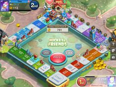 the game board for mickey's friends is shown