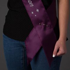 Ella Celebration Birthday Queen Sash - Purple GET THE BEST FOR THE BIG DAY: Make her feel special. With such a special occasion, it’s worth the splurge. This Sash is made of high-quality double layer Purple color Satin with Silver Glitter Printed Lettering and Diamonds that will not peel off or tear. Glitter will not transfer or leave a messy residue. Use the included light gold rhinestone pin to adjust the size for the perfect fit for any age. MAKE A STATEMENT: The birthday girl will truly feel Purple Sash, Queen Purple, Happy Birthday Girl, Make Her Feel Special, Happy Birthday Girls, Celebration Birthday, Birthday Queen, Rose Party, Glitter Print