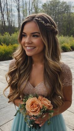 Chic Styles: 15 Prom Hairstyles for Medium Length Hair 2024 38 Hair For A Bridesmaid, Black Hair Formal Hairstyles, Prom Hairstyles For Medium Length Hair Bow, Homecoming Hairstyles Hair Down, Bridesmaid Hairstyles Half Up Half Down Braid Medium Lengths Long, Hair Styles For Bridesmaids Half Up Half Down, Simple Wedding Hair Bridesmaid, Wedding Hairstyles Half Up Half Down Long Hair, Hoco Hair Styles 2024