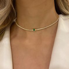 Emerald Necklace , Tennis Necklace , Choker Necklace , Dainty Tennis Necklace , 925 Emerald Necklace *Made of 925 Sterling Silver *Gold,Rosegold , Silver Color Options *Cz Gemstones If you have a question you can contact to me everytime 💎 Classic Gemstone Tennis Necklace - Gift, Fine Jewelry Tennis Necklace With Adjustable Chain As Gift, Elegant Green Tennis Necklace As A Gift, Elegant Green Tennis Necklace For Gift, Elegant Green Tennis Necklace Gift, Gold Tennis Necklace With Gemstones As Gift, Rose Gold Choker Necklace, Emerald Choker, Luck Necklace