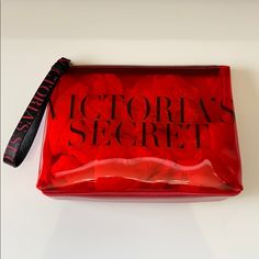 New Without Tags Vs Victoria’s Secret Red Wristlet Zip Bag Pouch. New Without Tags! 10 Inches Wide By 7 Inches In Height. 3 Inches Deep. L1 Trendy Bags With Wrist Strap For Gift, Trendy Bag With Wrist Strap For Gift, Trendy Bags With Wrist Strap As Gift, Trendy Red Pouch Cosmetic Bag, Trendy Red Pouch With Zipper, Victoria's Secret Rectangular Gift Bag, Red Wristlet With Zipper Closure As Gift, Red Zipper Pouch Wristlet, Red Wristlet With Zipper