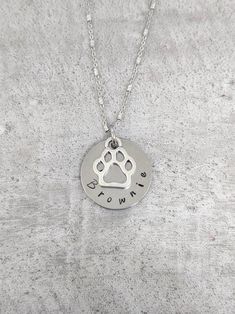 Personalized paw print necklace dog mom gift cat mom charm | Etsy Paw Print Necklace, Paw Print Charm, Pet Name, Dog Mom Gifts, Pet Names, Cat Mom, Cat Gifts, Mom Gift, Dog Mom