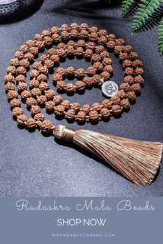 Rudraksha Mala Beads 108 Mecklace. The Rudraksha seeds in this 108 necklace are believed to increase the ability to concentrate. They bring clarity and peace of mind. Their texture makes them great for promoting concentration during meditation. Get inspired by the meaning of the mala beads and check out our mala necklace collection. Malas and meditation go hand in hand. Malas help you to enhance your spirituality. We offer a variety of meditation tools, Japa mala 108 beads.Check our website>> Spiritual Brown Mala For Healing, Spiritual Brown Mala For Meditation, Brown Spiritual Mala For Meditation, Spiritual 108 Beads Mala For Yoga, Spiritual Mala With Round Beads For Yoga, Spiritual Yoga Mala With Round Beads, Spiritual Mala For Yoga With Round Beads, Spiritual Brown Mala For Festivals, Brown Spiritual Mala For Festivals