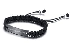 PRICES MAY VARY. Personalized inspirational message/quote love son bracelet, The inspirational message is engraved To my Son Bracelets- Great way to encourage,inspirational message engraved,let your sons know just how much you love them. Material: stainless steel tag and durable rope. It's adjustable for any age. It's a ideal bracelet to your son from Mom or Dad. Perfect courage and inspirational gift bracelets for your Son for birthday, graduation or any special occasion.The bracelet is perfect Adjustable Black Wristband For Birthday Gift, Adjustable Black Wristband As Birthday Gift, Adjustable Black Wristband, Adjustable Black Friendship Bracelet For Birthday, Adjustable Black Friendship Bracelets For Birthday, Adjustable Black Bracelet For Birthday Gift, Black Adjustable Friendship Bracelets For Birthday, Adjustable Black Bracelet For Birthday, Gift Black Braided Bracelets With Adjustable Cord