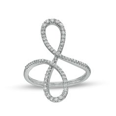 Marilyn Monroe™ Collection 1/3 CT. T.W. Diamond Swirl Ring in 10K White Gold|Zales Swirl Diamond Ring, Swirl Ring, Norma Jean, Exclusive Jewelry, Marilyn Monroe, Diamond Rings, Swirl, Diamond Ring, Silver Bracelet