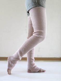 "Cashmere blend Leg Warmers Over The Knee Socks For Men And Women In Autumn or Winter, thigh high socks, adult leg warmers for yoga or ballet, Women's Legwarmers with Heel Hole, Valentines gift for her, Leg Warmers Gift for Her Ballet, Soft and lovely leg warmers in ribbed knitted cashmere and merino wool yarn. Use them for your yoga practice, ballet or just together with your daily jeans. These extra long cozy legwarmers are long enough to be leggings. The design is simple, clean and elegant. D Wool Leg Warmers, Big Scarf, Winter Bride, Kids Scarf, Winter Leggings, Over The Knee Socks, Lovely Legs, Thigh High Socks, Socks For Men