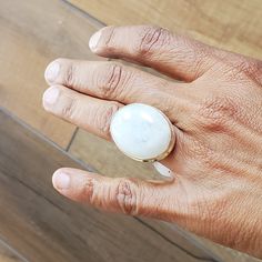 shipped with gift box free shipping in USA handmade White Moonstone Pearl Ring Gift, White Moonstone Opal Ring In Oval Cabochon Shape, Minimalist Oval Moonstone Ring With Natural Stones, White Opal Ring With Oval Cabochon Shape, White Moonstone Jewelry Oval Cabochon, White Oval Cabochon Gemstone Ring, White Moonstone Ring With Oval Cabochon, White Oval Cabochon Moonstone Ring With Gemstone, White Oval Cabochon Moonstone Ring For Anniversary