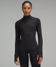 It's Rulu Run Half Zip | Women's Long Sleeve Shirts | lululemon Half Zip Long Sleeve, Running Jacket, Womens Long Sleeve Shirts, Pajama Shirt, Miss A, Half Zip, Shirt Outfit, Women Long Sleeve, Lululemon Athletica