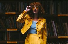 "1960s Carnaby Street mustard yellow jacket and skirt set, incredibly rare! Bought in Camden, London in the 90s from a vintage shop. Size small/medium for the jacket and size 25/26 for the skirt! Must be sold together! Some stains and small holes, pictured, selling as is. Model is 5'7, waist 24, hips 33 and bust 32 for reference! Measurements are taken in inches, on the garment lying flat... SKIRT Waist: 13.5\" Hips: 18\" Length: 17\" Hem: 22.5\" JACKET Shoulders: 15\" Sleeve length: 22\" Pit to pit: 17\" Length: 17.5\" Material: Cotton & satin Please feel free to message me with any questions! ✨❤️🌙" Jacket And Skirt Set, Camden London, Carnaby Street, Yellow Jacket, Vintage Shop, Mustard Yellow, Piece Of Clothing, Vintage Shops, Skirt Set