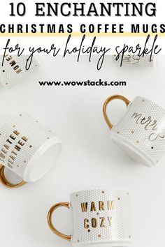 These Christmas coffee mugs are ideal for gifting or treating yourself to a festive cup of holiday cheer! 🎅☕ #GiftIdeas #ChristmasMugs