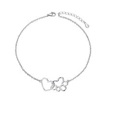 PRICES MAY VARY. 💖Design: Paw print bracelet,dog and cat are our best friend, loyal, friendly and lovely.The pet paw bracelet is a unique gifts to give dog,cat or pet lover. 💖 Material: 925 sterling silver paw heart jewelry,hypoallergenic, tarnish resistant,nickel-free,lead-free,cadmium-free,suitable for long-term wear,not contain any allergic element. 💖 Size: Pet dog paw chain Length:7+2 inch. Packaging:1x paw bracelet; 1 x polishing cloth and 1 x exquisite gift box. 💖 Gift Wrap: Dog cat pa Paw Bracelet, Paw Jewelry, Paw Print Bracelet, Silver Jewelry Cleaner, Paw Print Jewelry, Oxidised Silver Jewelry, Pet Paw Print, Pet Jewelry, Clean Sterling Silver