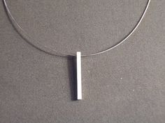 Sterling silver Stick  necklace modern contemporary by 2212jewelry, $18.00 Minimalist White Gold Square Pendant Jewelry, Modern Square White Gold Jewelry, Minimalist Metal Rectangular Pendant Jewelry, Modern Metal Jewelry With Rectangular Pendant, Modern White Rectangular Jewelry, Modern White Gold Square Pendant Jewelry, Minimalist Silver Rectangular Pendant Jewelry, Minimalist Sterling Silver Square Pendant Jewelry, Simple Silver Rectangular Pendant Jewelry