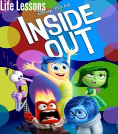 the inside out movie poster for disney pixar's animated film, inside out