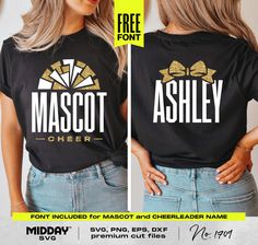 two women wearing matching tshirts with free font