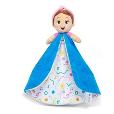 a stuffed toy with a princess dress on it