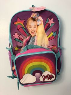 JoJo Siwa Backpack 16" and Detachable Insulated Lunch Bag 2Pc Set Rainbow Stars. Condition is New with tags. Shipped with USPS Priority Mail. Rainbow Stars, Rainbow Star, Aesthetic Pastel, Jojo Siwa, Aesthetic Pastel Wallpaper, Pastel Wallpaper, Girl Backpacks, Pastel Aesthetic, Nicki Minaj